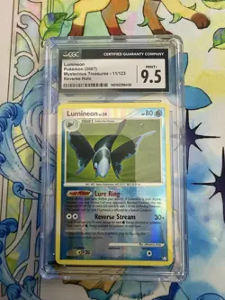 Pokemon TCG Lumineon Reverse Holo Mysterious Treasures 11/123 2007 CGC 9.5 - Image 1