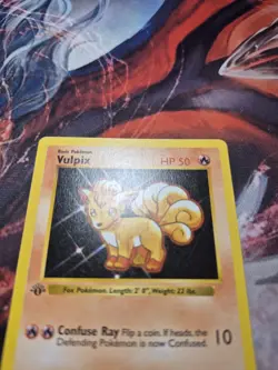 Pokemon TCG Vulpix 1st Edition Shadowless Base Set 68/102 MP - Image 2