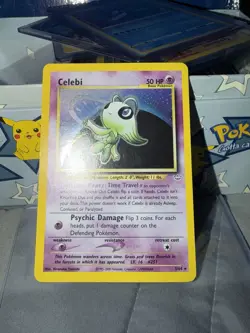 Pokemon Celebi 03/64 Neo Revelation Holo Rare Unlimited Holo 50 HP - Image 1