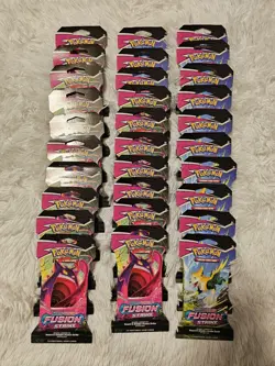 Pokemon Fusion Strike 30 Sleeved Booster Packs factory sealed - Image 1