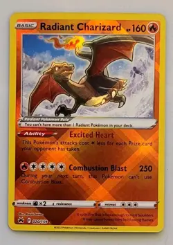 Pokemon TCG Radiant Charizard Crown Zenith 020/159 Ultra Rare NM - Image 1