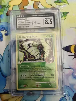Pokemon TCG Butterfree FB Promo 017/147 Reverse Holo CGC 8.5 2009 - Image 1
