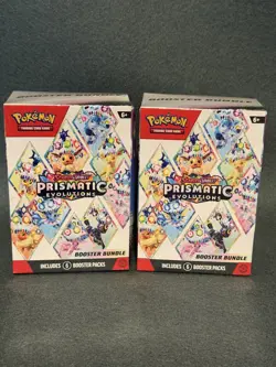 Pokemon TCG Scarlet & Violet Prismatic Evolutions Booster Bundle- lot of 2- new - Image 1