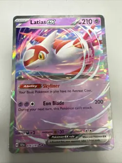 Latias ex Double Rare 076/191 Sv08: Surging Sparks Holo POKEMON NEAR MINT - Image 1