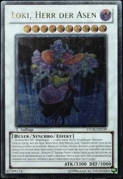 Yu-Gi-Oh! Loki, Herr Der Asen STOR-DE 1.Edition Ultimate Rare [EX] UMR | DE 2011 - Image 1