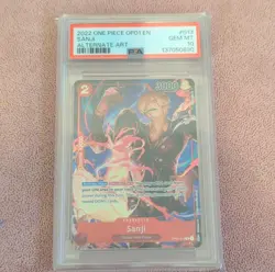 One Piece Sanji OP01-013 Romance Dawn Alternate Art Foil Alpha Promo PSA 10 - Image 1