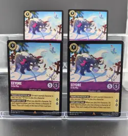 Disney Lorcana Eeyore - In the Way 45/204 Winterspell Rare 4 Cards - Image 1