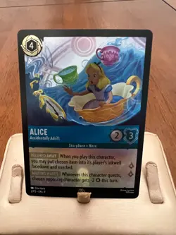 Disney Lorcana Alice Accidentally Adrift Promo Card Foil Fable 2/P3-EN-9 - Image 1
