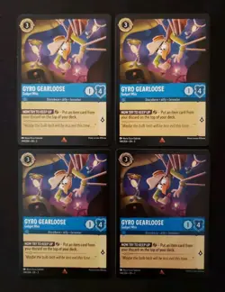 #144 Gyro Gearloose - Gadget Whiz x4 - Disney Lorcana - Into the Inklands - Image 1