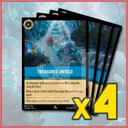 Disney Lorcana TCG: TREASURES UNTOLD x4 Ursula's Return Rare - Image 1