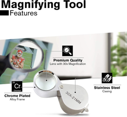 Passive Paradise Card Grading Centering Tool Set - 30X Magnifying Tool Included - Image 4