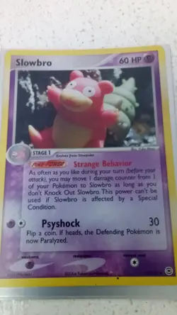 Pokemon Slowbro 14 112 EX FireRed LeafGreen 2004 Card + Sleeve - Image 1