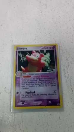 Pokemon Slowbro 14 112 EX FireRed LeafGreen 2004 Card + Sleeve - Image 2