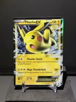 Pikachu EX XY174 XY Black Star Promo Pokemon Card - Image 1