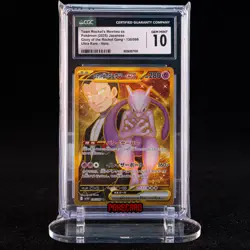 Team Rocket‘s Mewtwo ex UR SV10-130/098 Pokemon Card Japanese CGC 10 #2 - Image 1