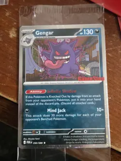 Pokemon Gengar GameStop Promo Holo Stamped Card 050/088 2023 English - Image 2