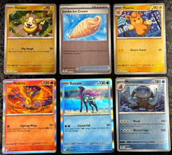 POKEMON YAMPER-JUMBO ICE CREAM-PAWMO-MOLTRES-SUICUNE-MAMOSWINE CARD (SET OF 6) - Image 1