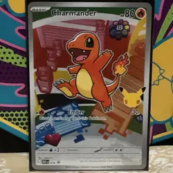 Pokemon Charmander Promo Card Me Mega Evolution Basic 80 HP Flame 038 30 Attack - Image 1