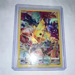 Pokemon Pikachu Secret Rare Holo 160/159 Crown Zenith Wild Charge Card - Image 1