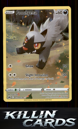 Poochyena GG33/GG70 Pokemon Ultra Rare Crown Zenith: Galarian Gallery Card NM - Image 1
