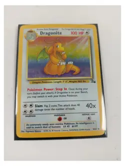 Dragonite Holo Rare 4/62 Fossil Set 1999 Pokemon Card WOTC - Image 4