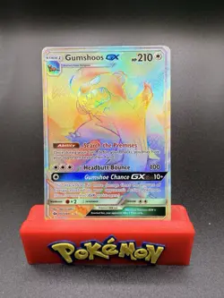 Pokemon Card Gumshoos GX 157/149 Secret Rainbow Rare Sun & Moon Near Mint - Image 1