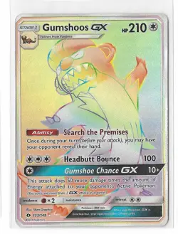 Gumshoos GX 157/149 Pokemon Sun & Moon Base Set Secret Rare Card NM - Image 1