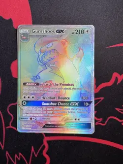 Pokemon Card Gumshoos GX 157/149 NM Secret Rainbow Rare Sun & Moon 157/149 - Image 1