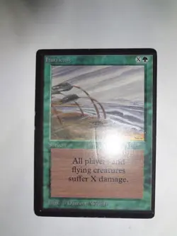 MTG MAGIC THE GATHERING CARD ORIGINAL BETA GREEN HURRICANE SORCERY x1 UNCOMMON - Image 3