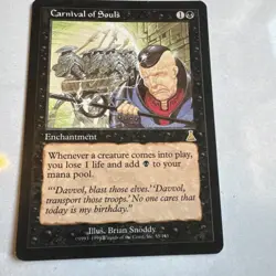 1x Carnival of Souls Heavy Play MTG Magic - Kid Icarus - - Image 1