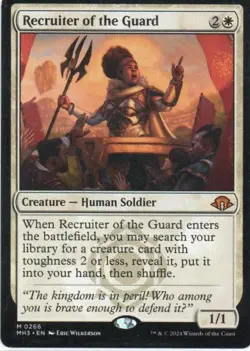 MTG: Modern Horizons 3: Recruiter of the Guard: Lightly Played Condition - Image 1