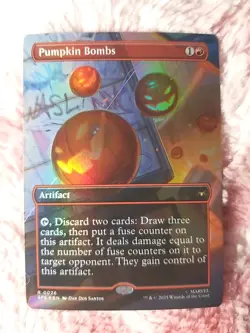 Pumpkin Bombs (Borderless) Magic Marvel's Spider-Man: Eternal-Legal Foil 2025 - Image 1