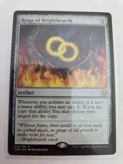 mtg, Rings of Brighthearth -Commander Legends Regular NM - Image 1
