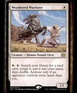 Magic: The Gathering Creature Weathered Wayfarer Weathered Wayfarer Rare Regular - Image 1