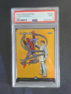 Counterspell (FOIL) - MTG Marvel Universe MAR #9 PSA 9 Mint Spider-Man - Image 1