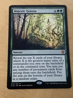 MTG Majestic Genesis Commander Legends: Battle for Baldur’s Gate NM English - Image 1