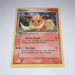 Pokemon Flareon 70 HP Holo Promo POP Series 3 2/17 Nintendo 2006 - Image 1