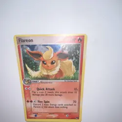 Pokemon Flareon 70 HP Holo Promo POP Series 3 2/17 Nintendo 2006 - Image 4