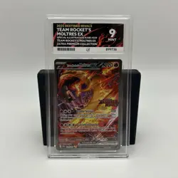 Pokemon TCG Team Rocket's Moltres EX 229/182 - Destined Rivals - ACE 9 Stamped - Image 1