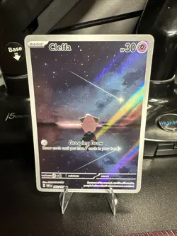 Pokemon TCG Cleffa Illustration Rare Holo 202/197 SV03: Obsidian Flames 2023 - Image 1
