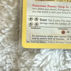 Pokemon TCG Dragonite Fossil 19/62 Non-Holo Unlimited Rare Card MP - Image 5