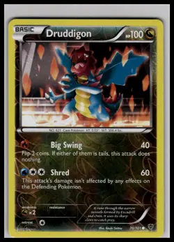 NM Druddigon Reverse Holo 70/101 | Pokemon Plasma Blast - Image 1