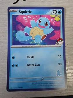 Squirtle Blue Border My First Battle Deck Exclusive Stamp Pokemon English - Image 1