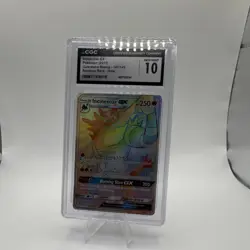 Pokemon TCG Incineroar GX Guardians Rising 147/145 Rainbow Rare Holo CGC 10 - Image 2