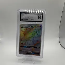 Pokemon TCG Incineroar GX Guardians Rising 147/145 Rainbow Rare Holo CGC 10 - Image 3