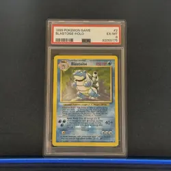 1999 POKEMON BASE SET UNLIMITED #2 BLASTOISE-HOLO PSA 6 - Image 1