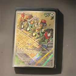 Pokemon Cyclizar Illustration Rare Holo SV04: Paradox Rift #215/182 120 HP - Image 1