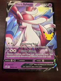 Pokemon TCG Dark Sylveon V SWSH134 Full Art Black Star Promo Rare Holo NM+ - Image 4