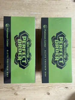 POKEMON TCG PERFECT ORDER NEW SEALED ETB POKEMON CENTER IN HAND RARE - Image 3