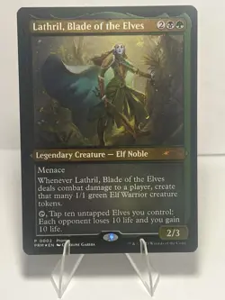 MTG Lord Of The Rings Lathril, Blade Of The Elves Foil Promo Card 0002 NM - Image 1
